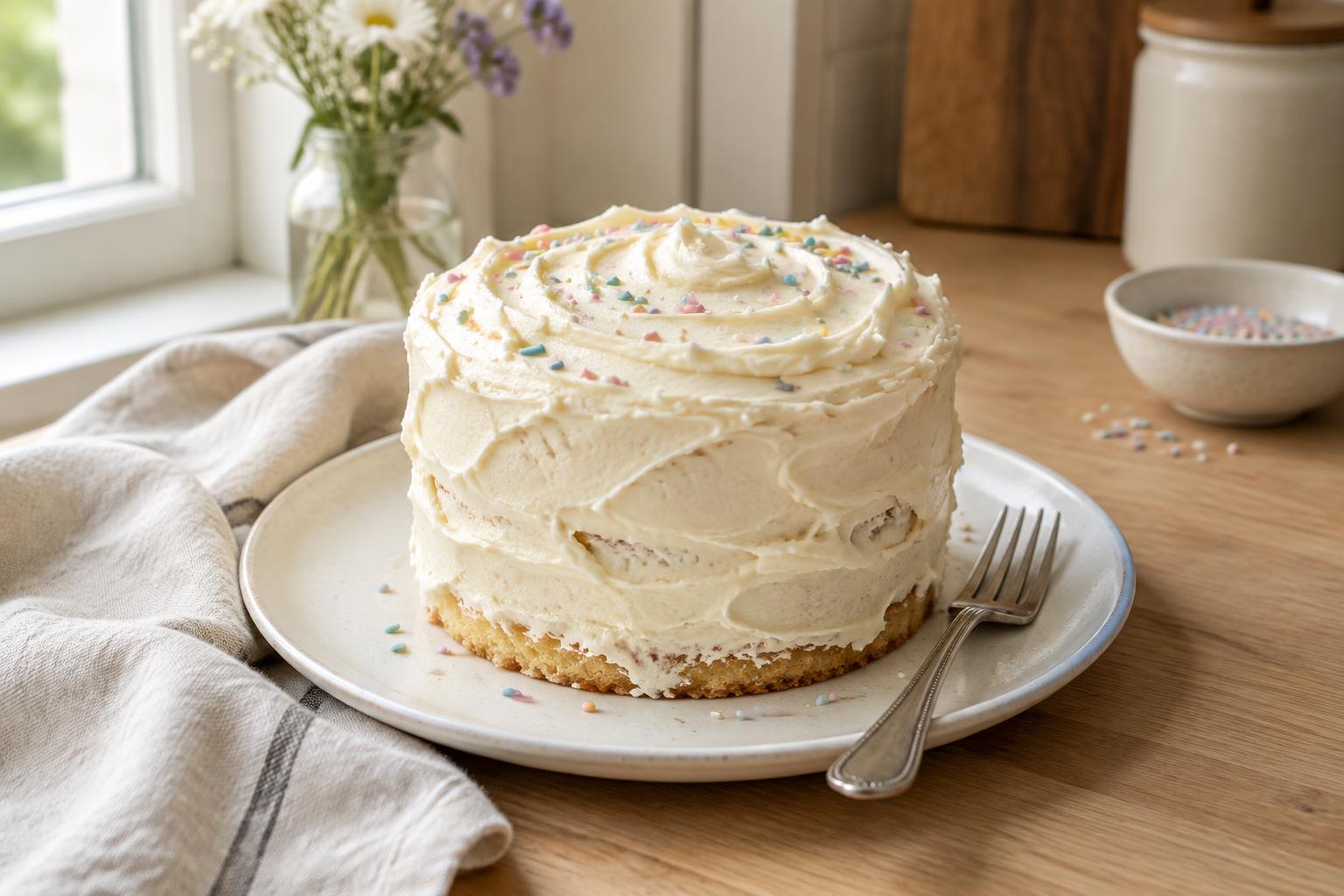 Mini Vanilla Bean Layer Cake